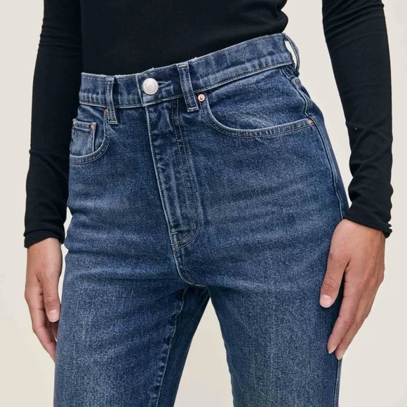 DL1961 Kristy Cigarette High-Rise Straight Jeans in Moon Lake Size 27 - Picture 2 of 10